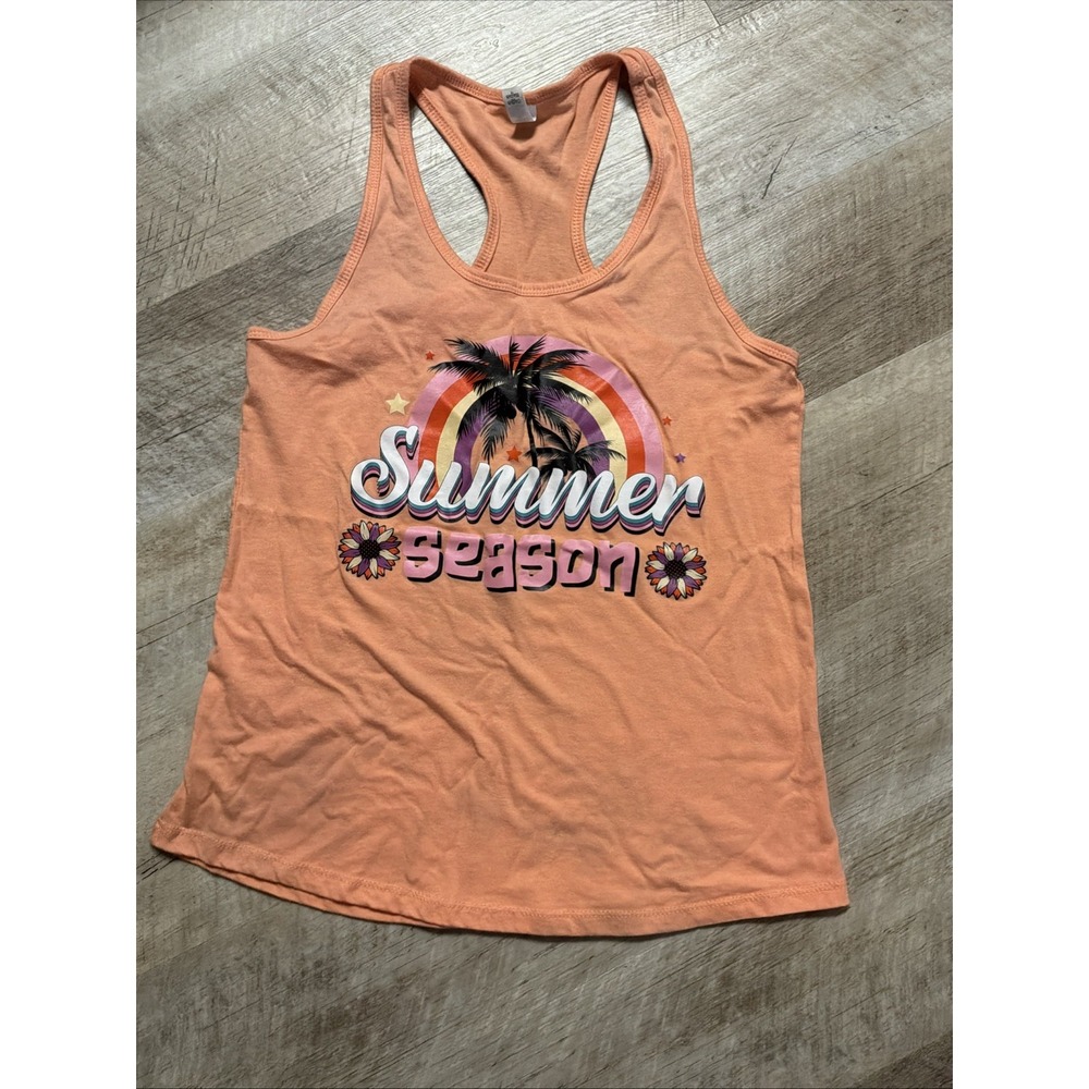 Ideal Womens Racerback Tank Top Orange - Summer Season - Size L